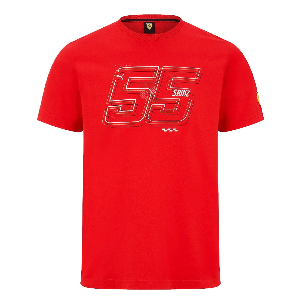 2022 Ferrari Fanwear Drivers Tee Carlos Sainz (Red)