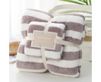 410Gsm 2 Piece Towel Sets Bath Face Grey