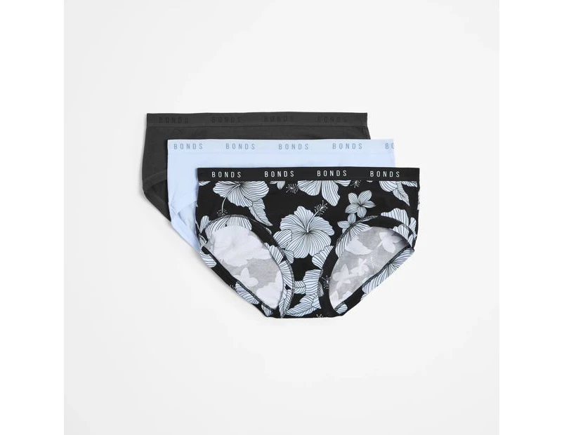 Bonds 3 Pack Cottontails Midi Briefs