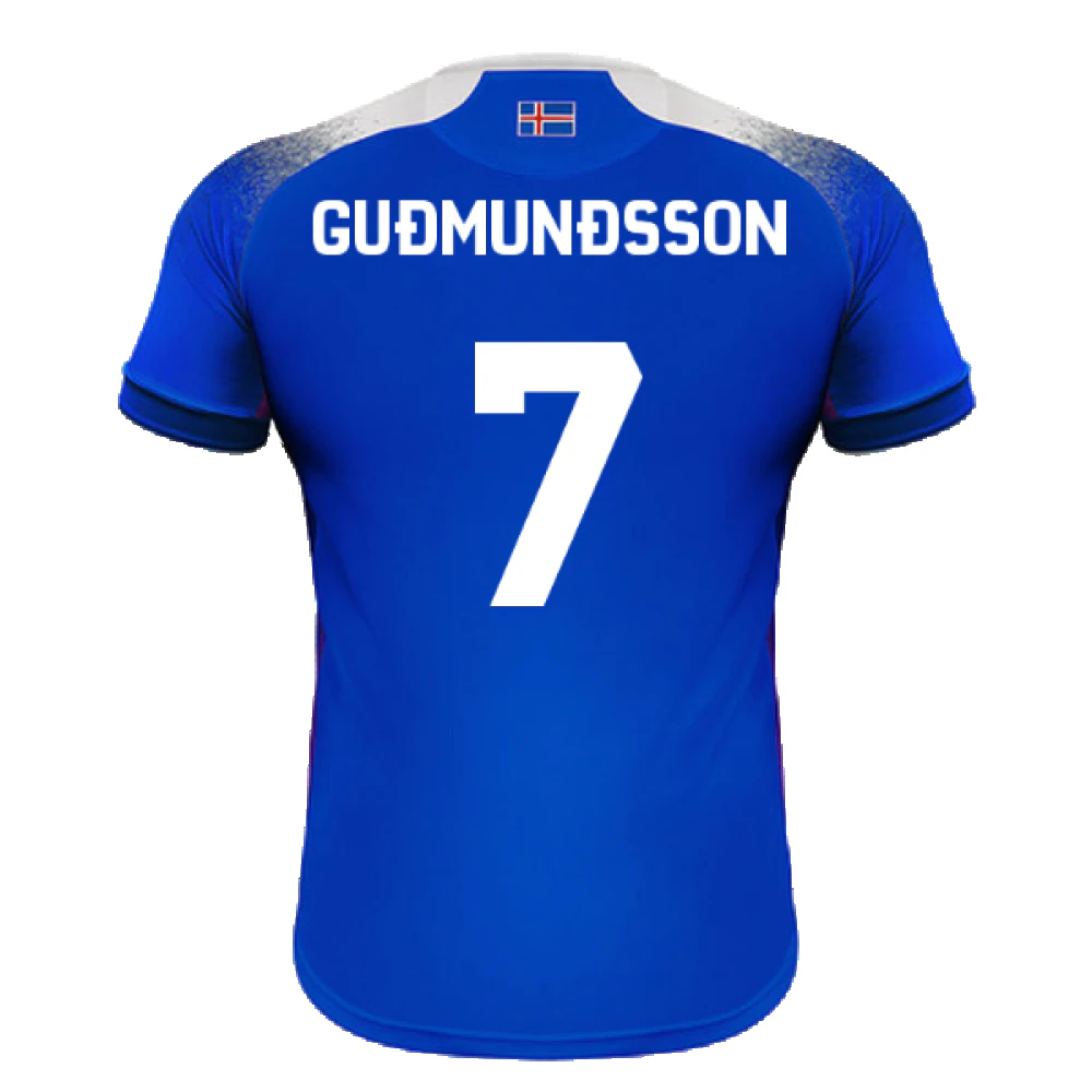 2018-2019 Iceland Home Errea Football Shirt ((Mint) L) (Gudmundsson 7)