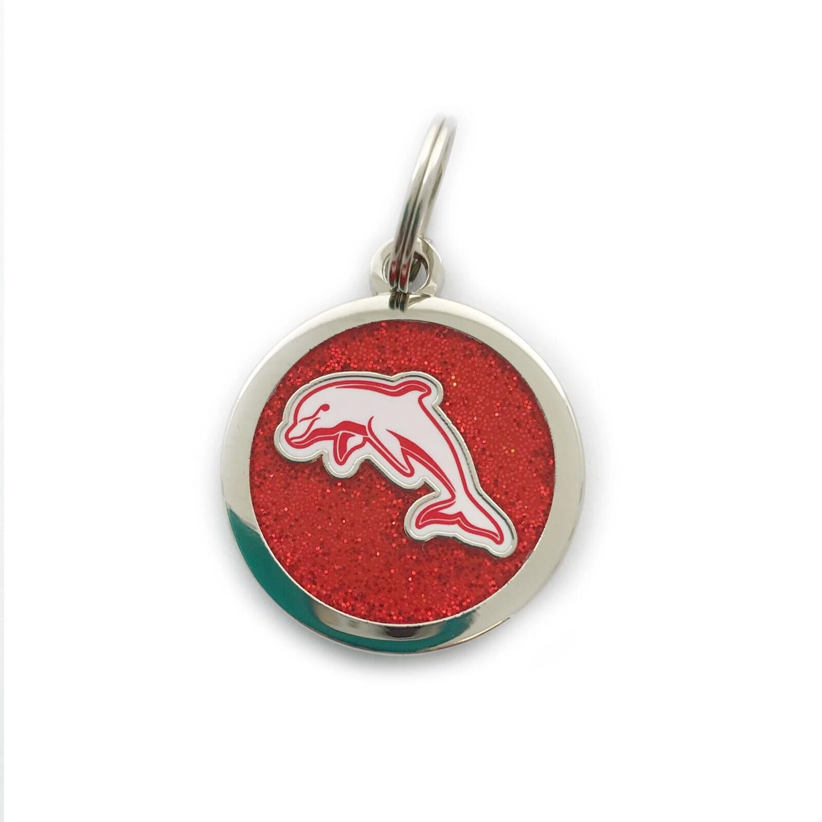 NRL Pet ID Tag - Dolphins - Engravable - 25mm diameter