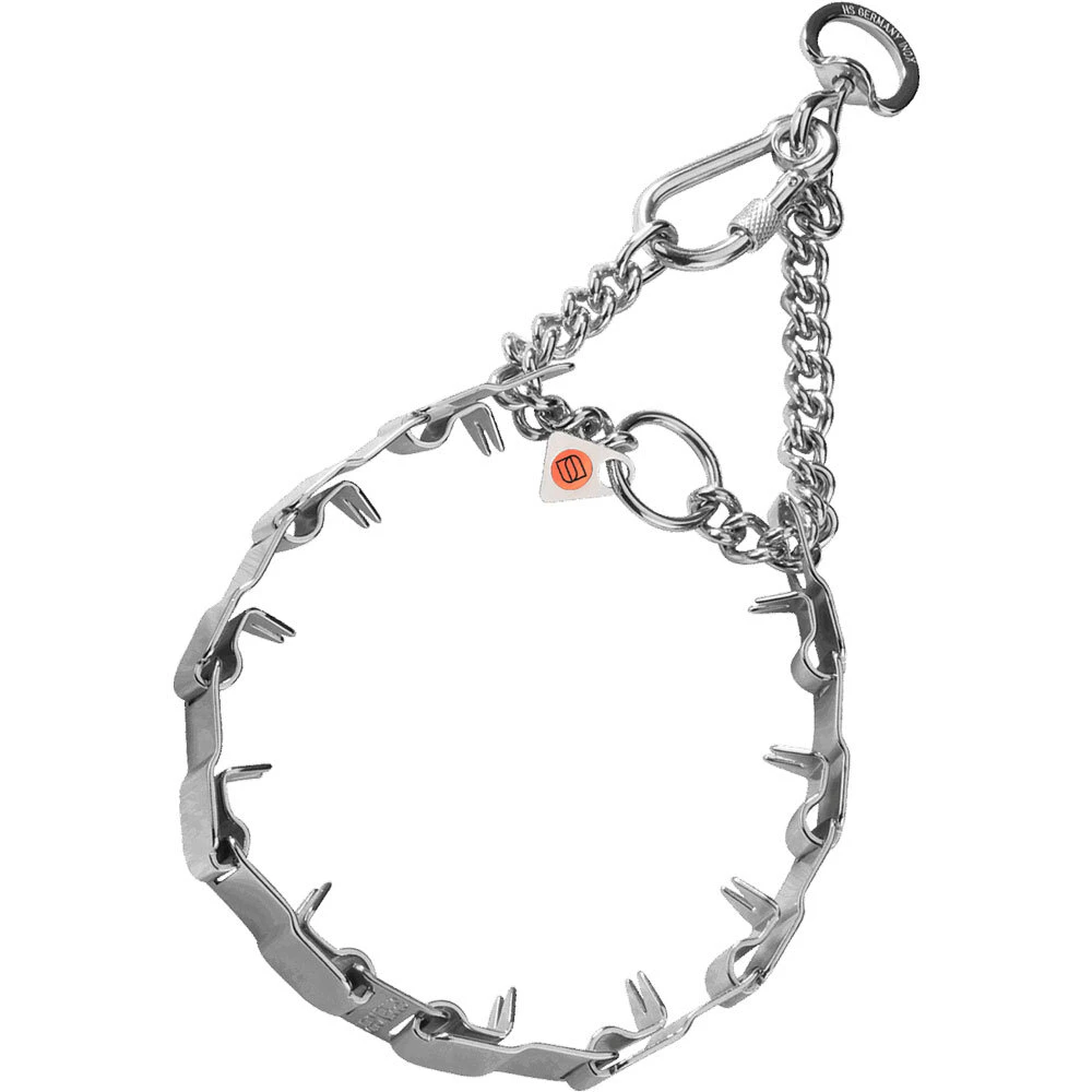 Herm Sprenger Dog Chain Fur Saver Neck Tech Sport Stainless Steel Check Collar