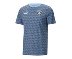 2024-2025 Man City ftblCulture Tee AOP (Navy) - Kids (Foden 47)