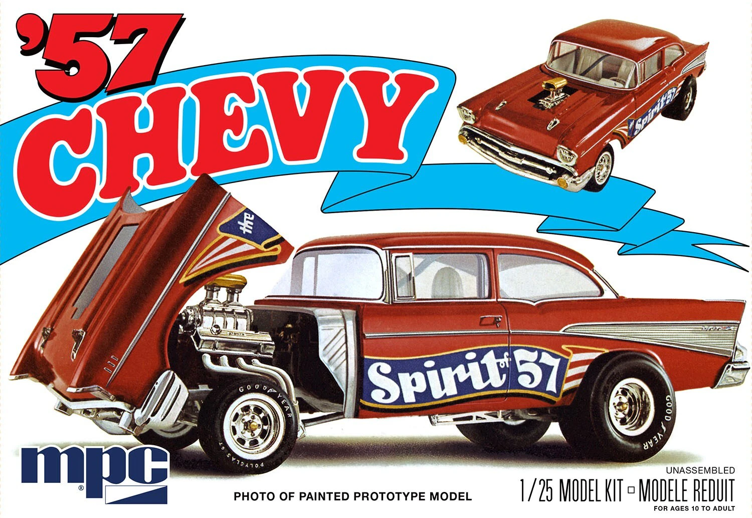 MPC 1/25 1957 Chevy Flip Nose "Spirit of 57" Plastic Model Kit