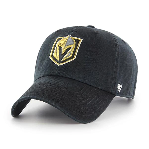 47 Vegas Golden Knights Unisex Black NHL CLEAN UP  Baseball Cap