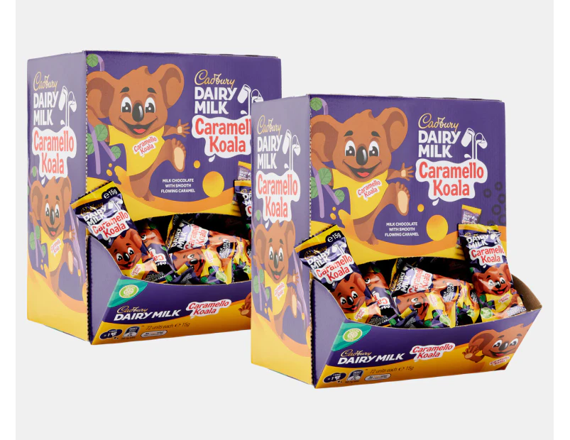 2 x 72pk Cadbury Caramello Koala