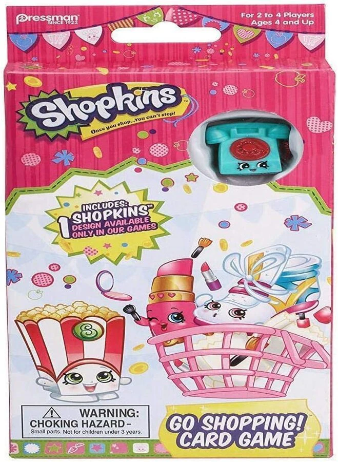 Shopkins Go Shopping Card Game with Exclusive Shopkins Figure (telephone)