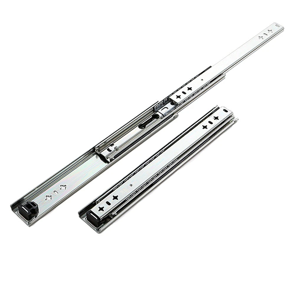 Drawer Slider 120kg Heavy Duty Slides 3 Section Full Extension Side Mounted Rails 28"(700mm)