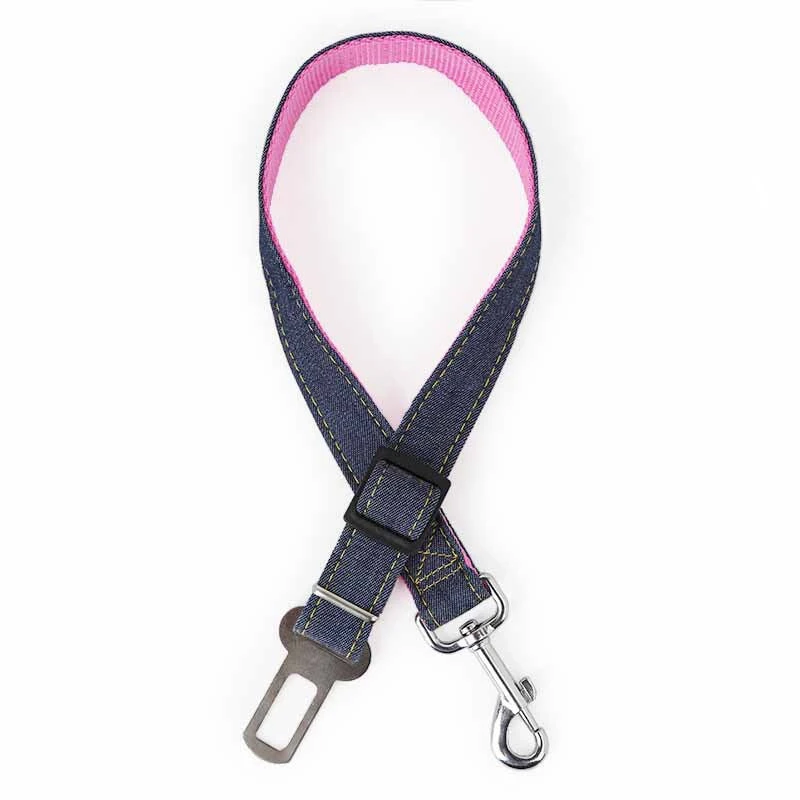 Salesbay Pet Car Vehicle Safety Dog Seat Belt Harness Adjustable Lead Seatbelt Black