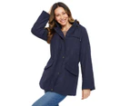 MILLERS - Womens Jacket -  Long Sleeve Longline Sueded Anorak