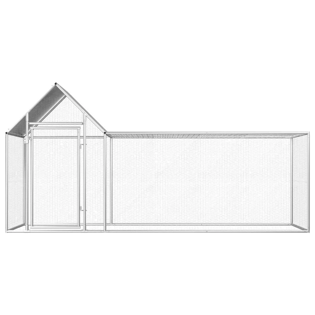 Large Steel Outdoor Chicken Coop Run Cage Chook Hen House Lockable Door 3x1x1.5m