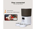 Pawz 5L Auto Pet Feeder Automatic Camera Cat Dog Smart Wi-Fi App Food Dispenser