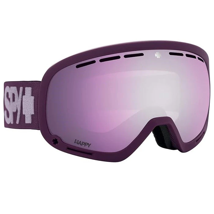 Spy Marshall Monochrome Purple Happy Ml Rose Violet Spectra Mirror Ski Goggles