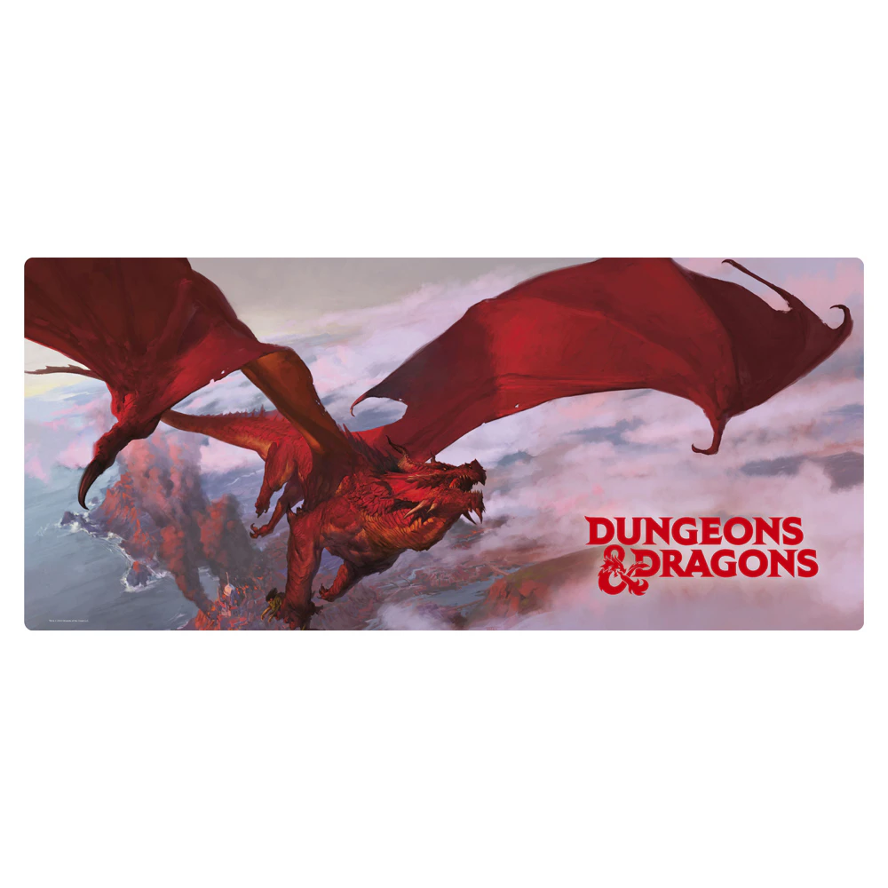 Dungeons Dragons Dragon Gaming Desk/Mouse Mat Mousepad Rectangle 90x40cm XXL