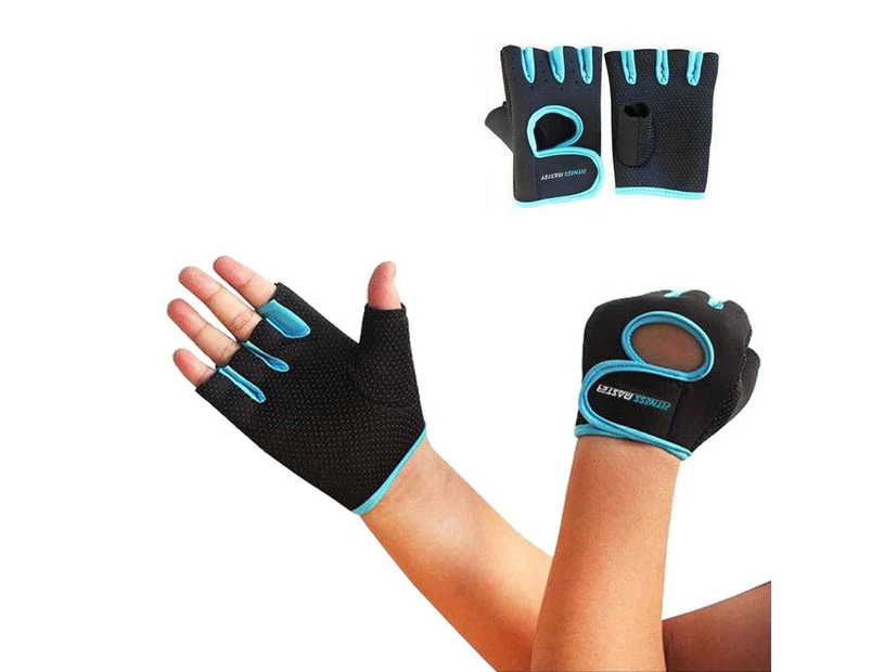 Premium Men Women Gym hand Gloves in shade  Blue