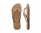 Havaianas Slim Metal Logo - Rose Gold