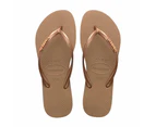 Havaianas Slim Metal Logo - Rose Gold