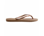 Havaianas Slim Metal Logo - Rose Gold