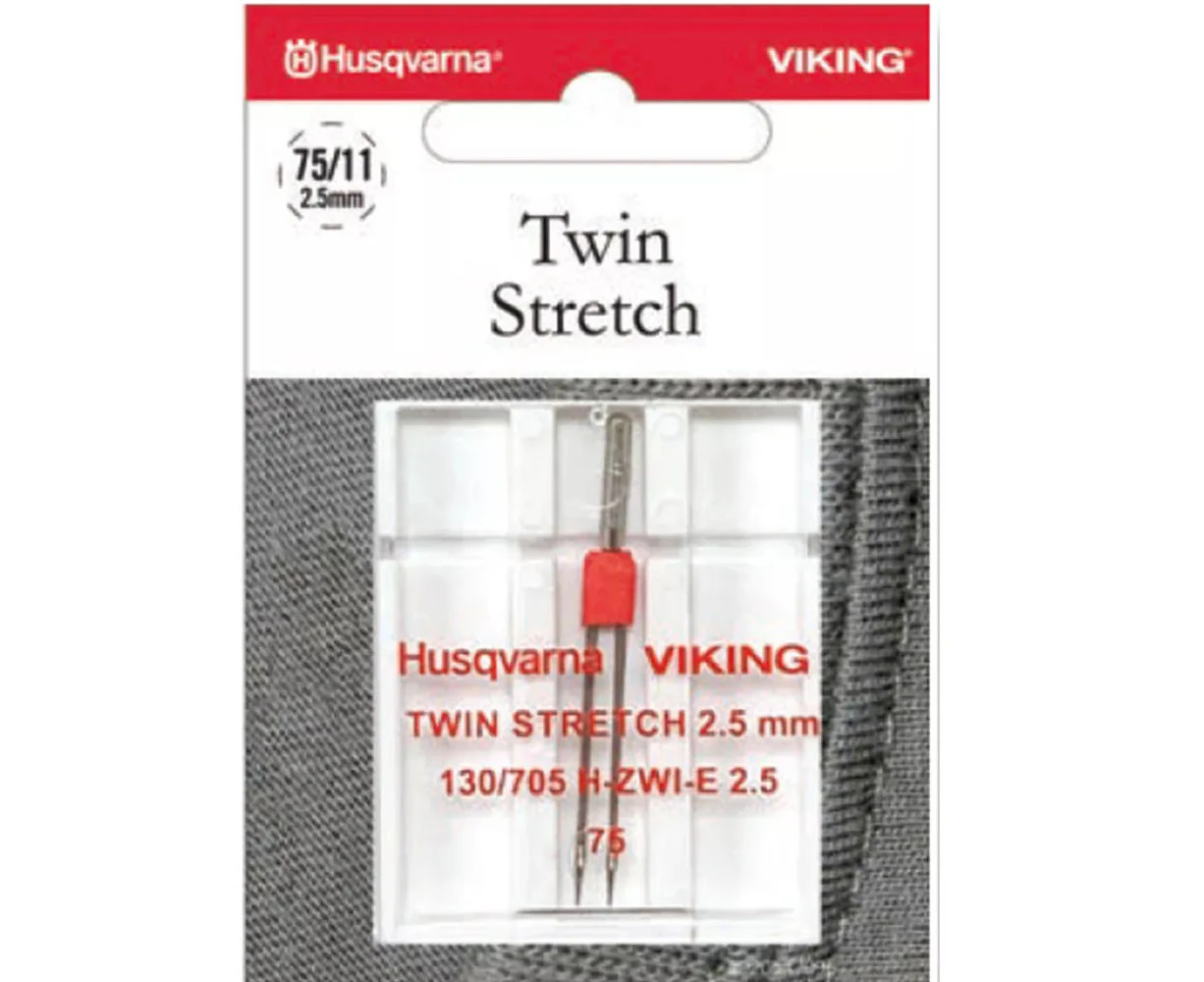 Husqvarna Viking Sewing Machine Stretch Twin 2.5mm 75 Needle