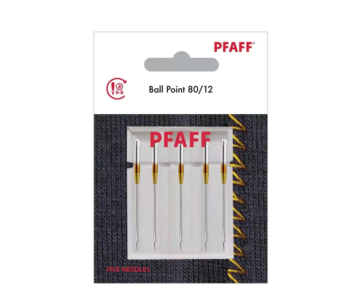 Pfaff Ball Point 80/12 Sewing Machine Needles 5 Pack