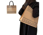 Jute Tote Bag With Handle Reusable Handbags Burlap Tote Mama Bag-ST2