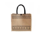 Jute Tote Bag With Handle Reusable Handbags Burlap Tote Mama Bag-ST2