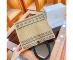 Jute Tote Bag With Handle Reusable Handbags Burlap Tote Mama Bag-ST2