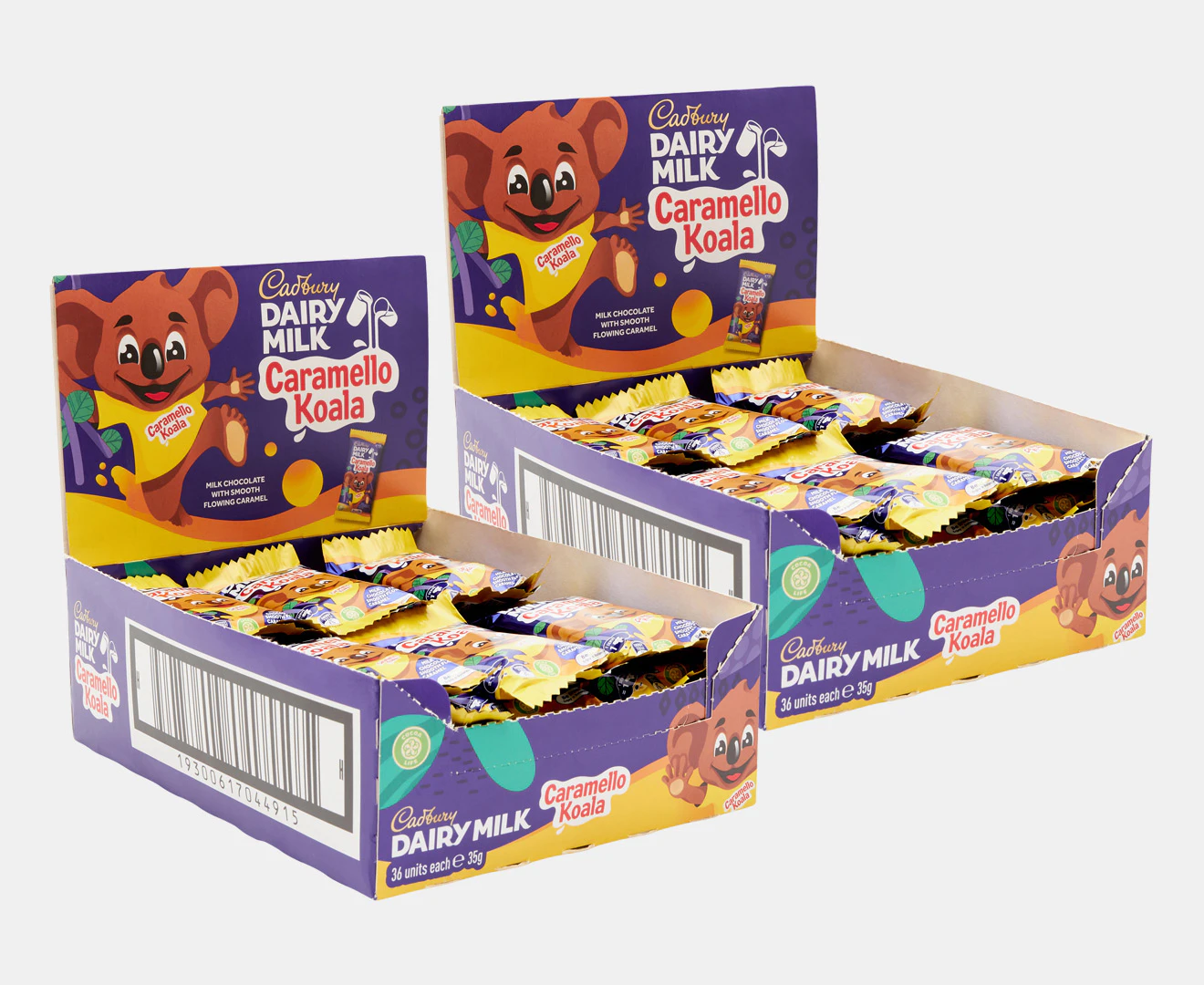 2 x 36pk Cadbury Caramello Koala 35g