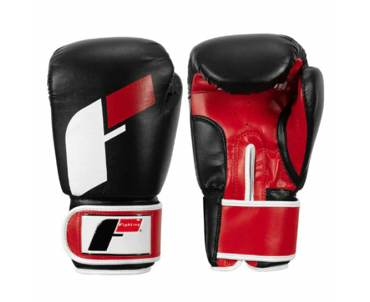 Fighting Logo Boxing Gloves - Black/Red