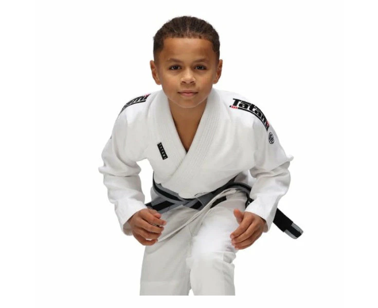 Tatami Kids Elements Superlite BJJ Gi + White Belt - White