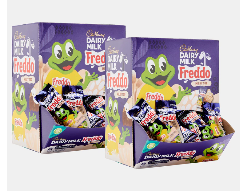 2 x 72pk Cadbury Dairy Milk Freddo Milky Top