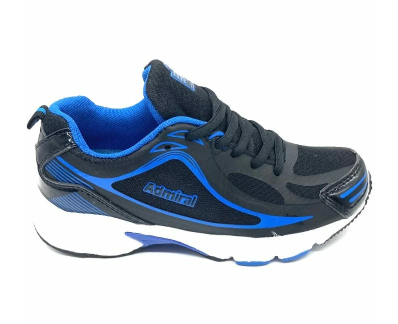 ADMIRAL Kids Aerobreeze Run and Walk Trainer - Black Blue