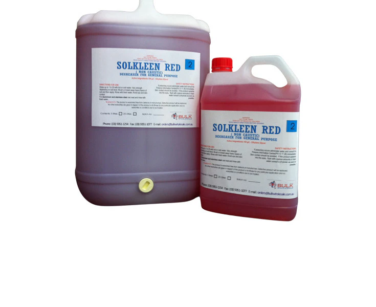 Solkleen Red Multi Purpose Non Caustic Degreaser - 5 Litre