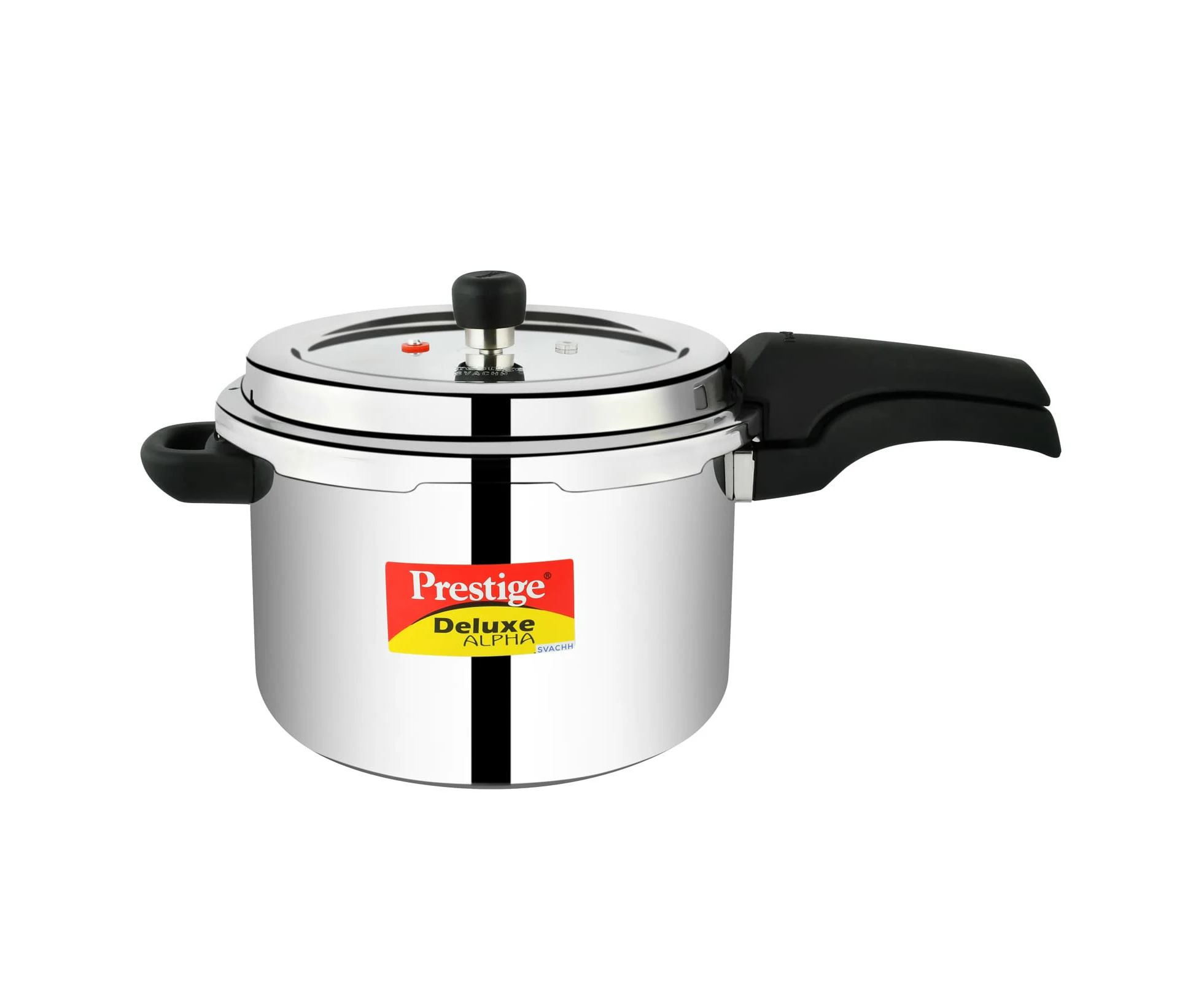 Prestige Deluxe Alpha 6.5 PRESSURE COOKER, 6.5 Liter, SILVER