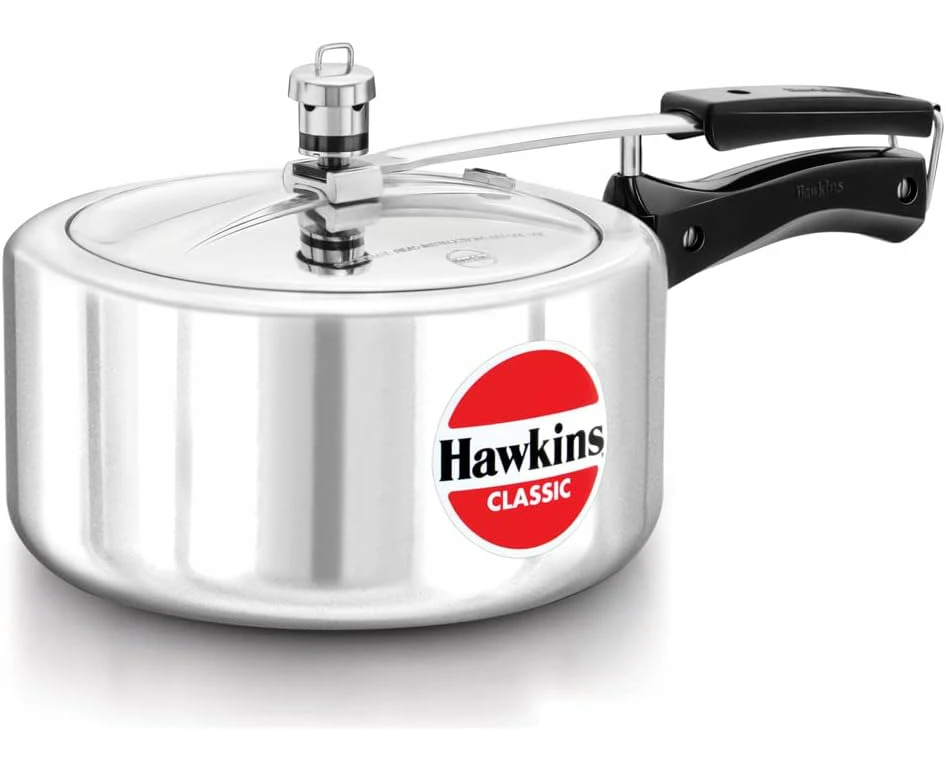 Hawkins Aluminum Classic Pressure Cooker 3.5 Litres - Silver - CL35