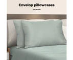 Dreamz Fitted Sheet Set Pillowcase Bamboo King Single Grey Summer 3PCS