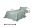 Dreamz Fitted Sheet Set Pillowcase Bamboo King Single Grey Summer 3PCS