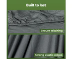 Dreamz Fitted Sheet Set Pillowcase Bamboo Single Charcoal Summer 3PCS