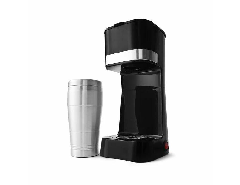 Coffee to Go Maker - Black and Silver Look