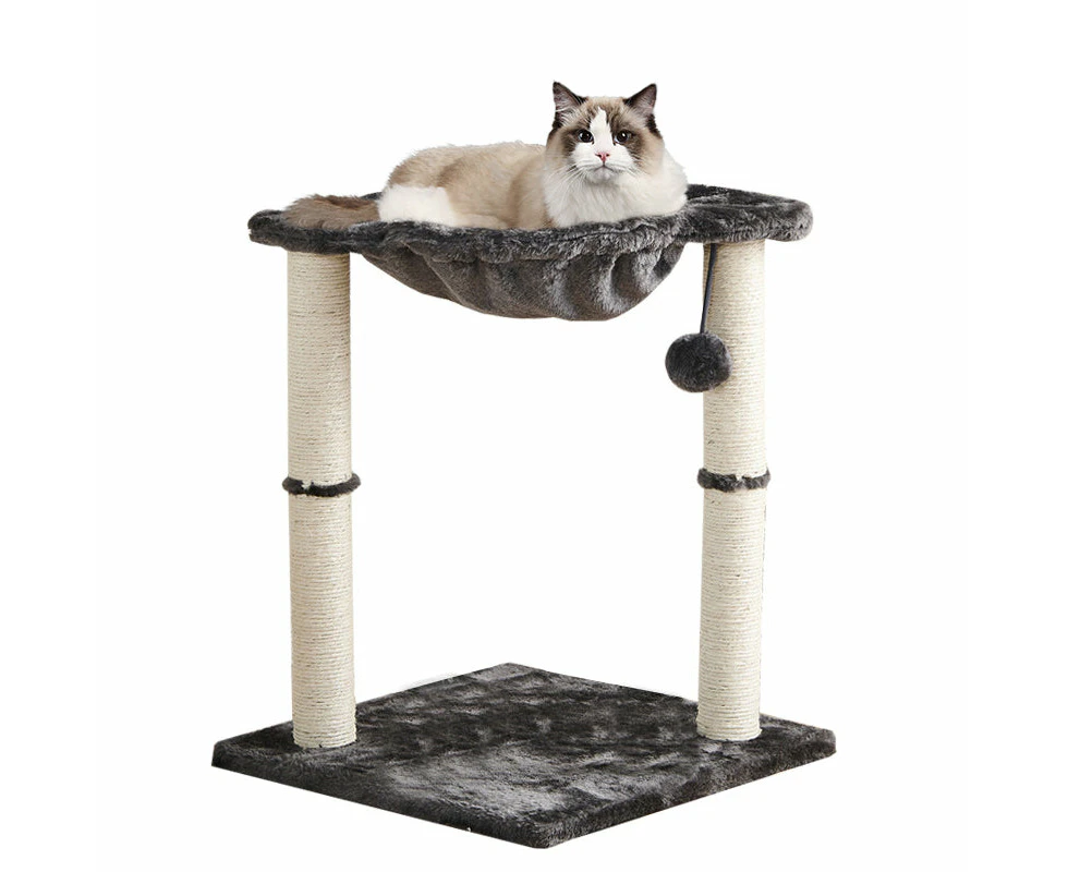 PETSWOL Cat Tower With Hammock And Scratching Posts