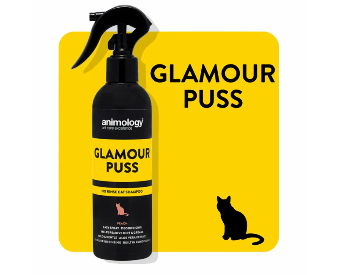 Animology Glamour Puss No Rinse Cat Shampoo Peach 250ml