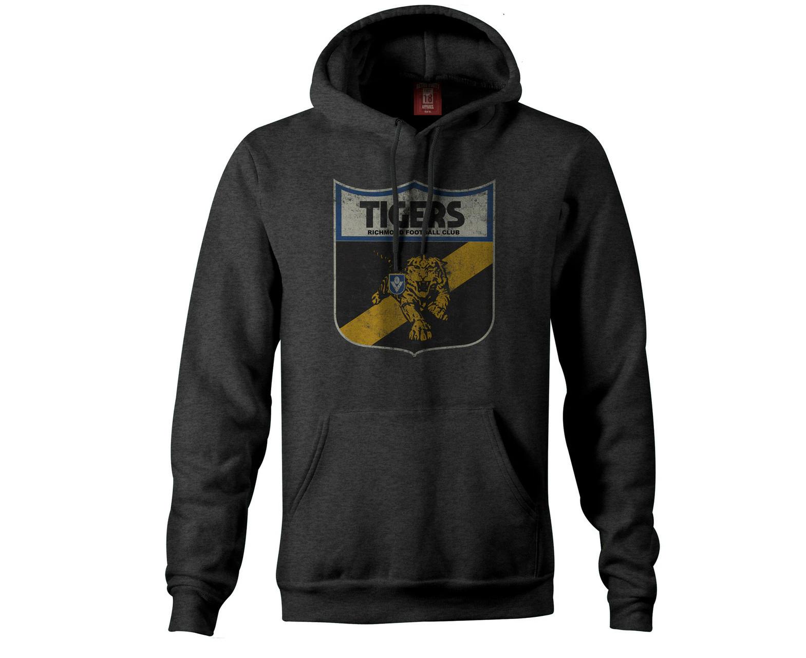 Richmond Tigers Mens Retro Hoodie