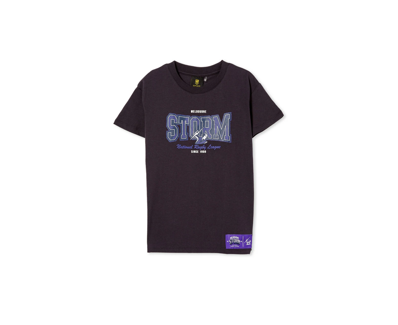 Melbourne Storm NRL Kids Spray Print Team T-Shirt