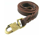 Strong Durable Braided Handmade Pet Leash For Dogs - Chocolate