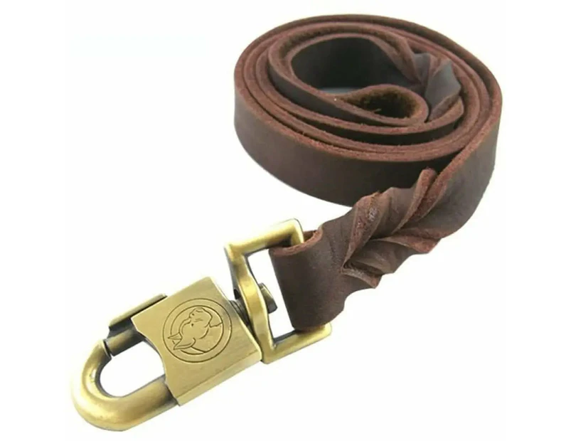 Strong Durable Braided Handmade Pet Leash For Dogs - Chocolate