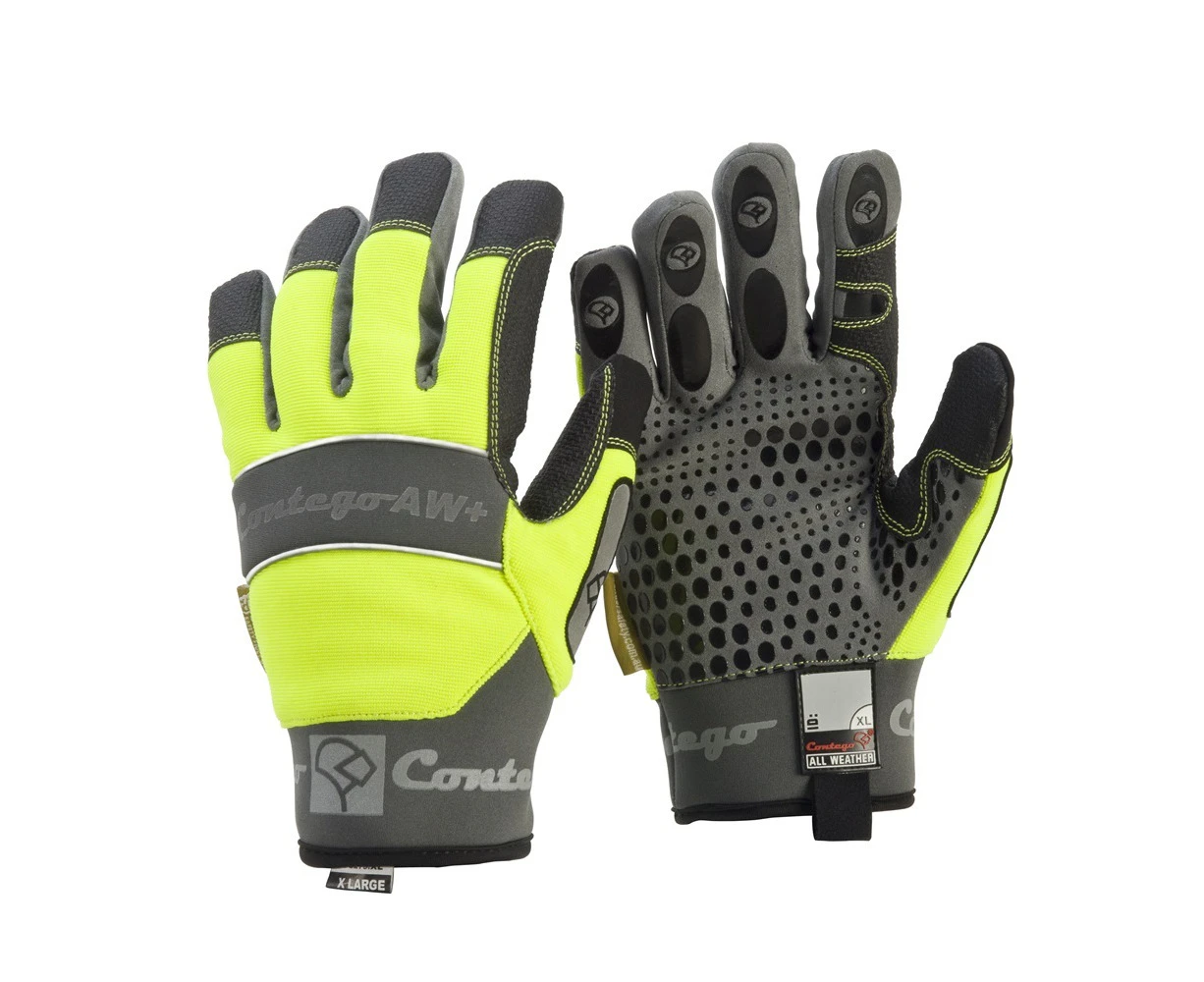 FRONTIER Contego Hi-Vis All Weather Gloves | Hi-Vis Yellow / Black