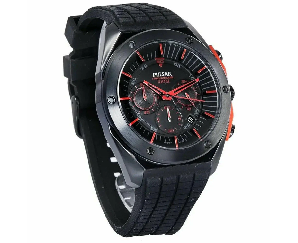 Pulsar Pt3463x1 Men’s Black Watch Quartz 45mm