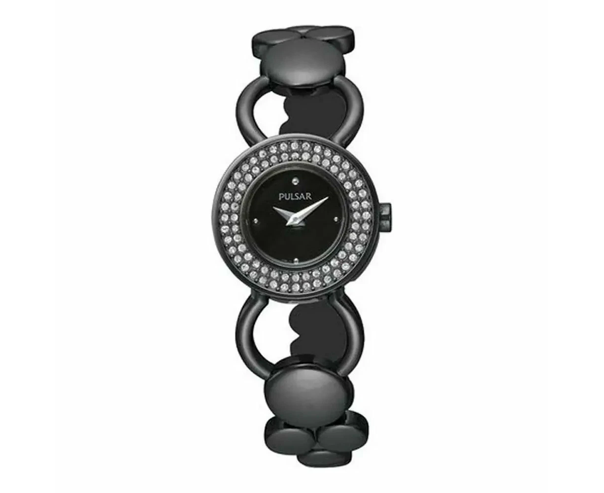 Pulsar Pegd89x1 Ladies Quartz Watch Black 22mm