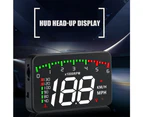 Vibe Geeks HUD Car Display Overs-speed Warning Projecting Data System- USB Powered