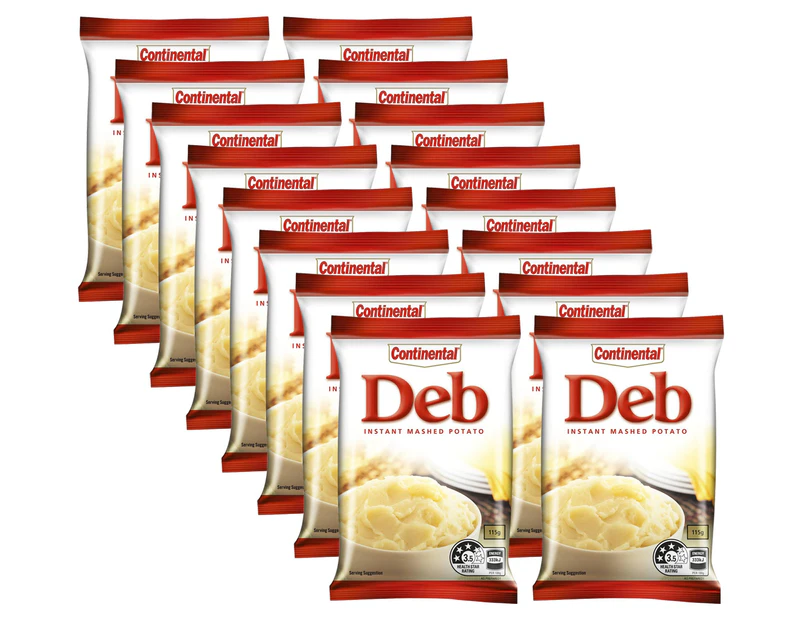 2 x 8pk Continental Deb Instant Mashed Potato